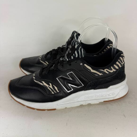New Balance 997H Athletic Shoes Womens 8 Black Zebra Print Low Top Sneakers - Picture 5 of 10